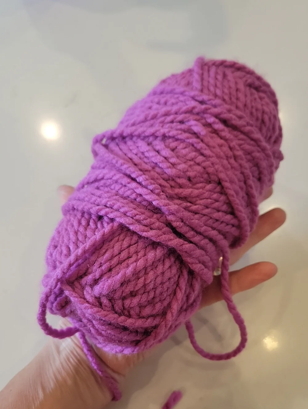 Bundle Of Purple Yarn